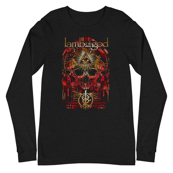 Lamb of God - Providence Skull Long Sleeve T-Shirt - Black