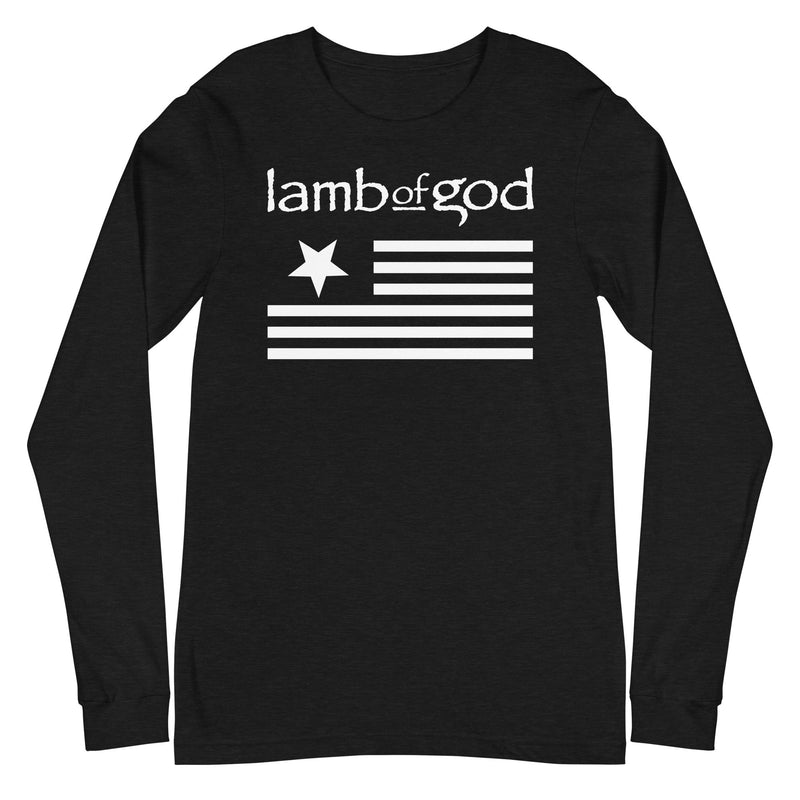 Lamb of God - White Flag Long Sleeve T-Shirt - Black