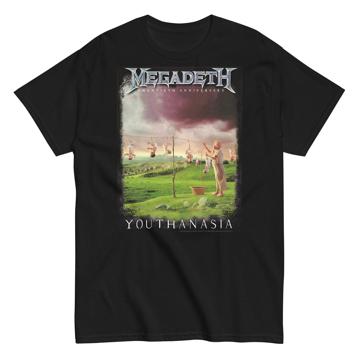 Megadeth - 20th Youthanasia T-Shirt - Black