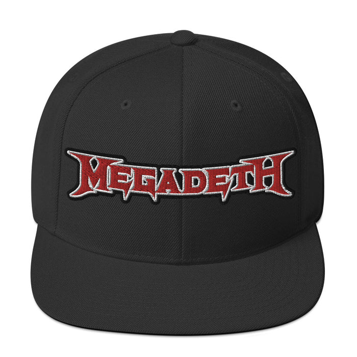 MerchMoment - MegaDeth Classic Logo Embroidered Snapback Hat -