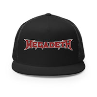 MerchMoment - MegaDeth Electric Logo Embroidered Trucker Hat -