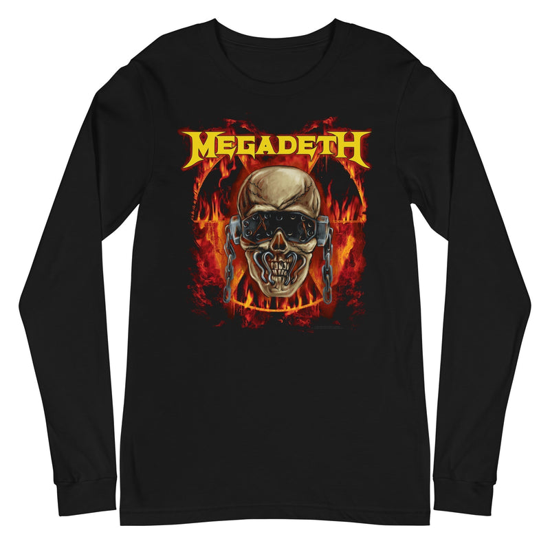 Megadeth - Flash Burn Long Sleeve T-Shirt - Black