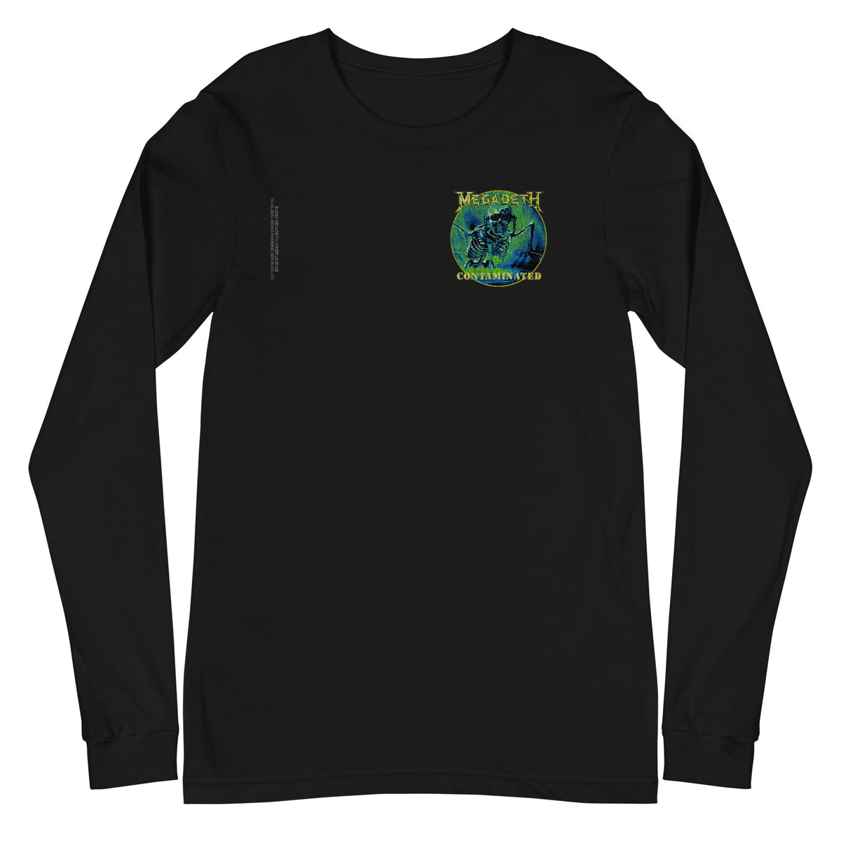 Megadeth - Small Contaminated Long Sleeve T-Shirt - Black