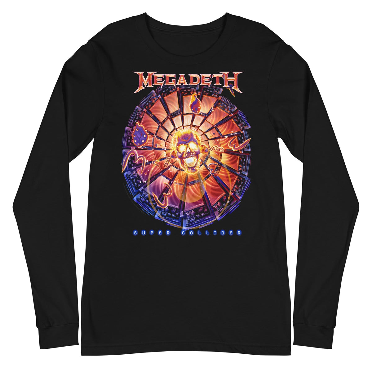 Megadeth - Super Collider Long Sleeve T-Shirt - Black