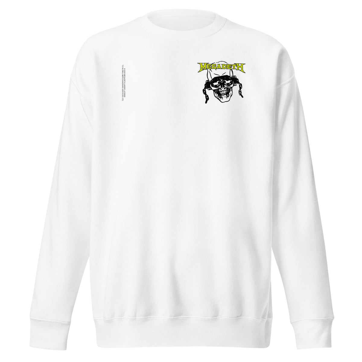 Megadeth - Vic Stamp Sweatshirt - White