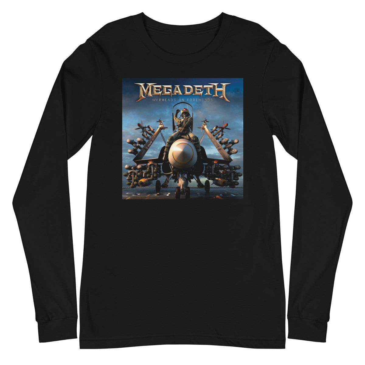 Megadeth - Warheads on Foreheads Long Sleeve T-Shirt - Black