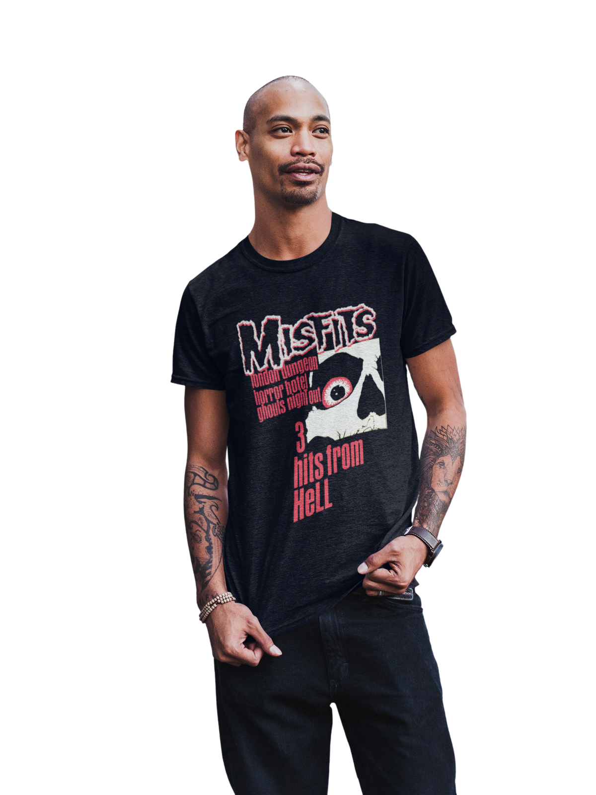 Misfits - 3 Hits From Hell T-Shirt - Black