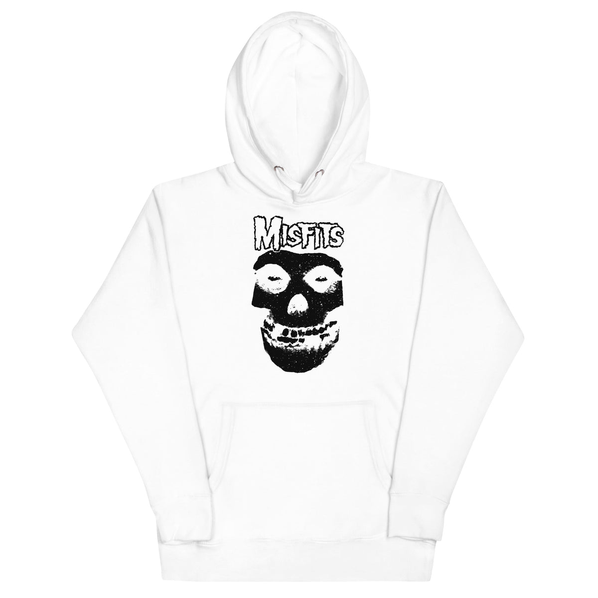 Misfits - Black Skull Hoodie - White