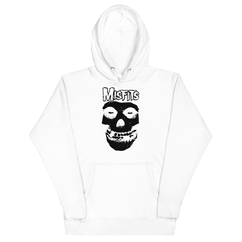 Misfits - Black Skull Hoodie - White