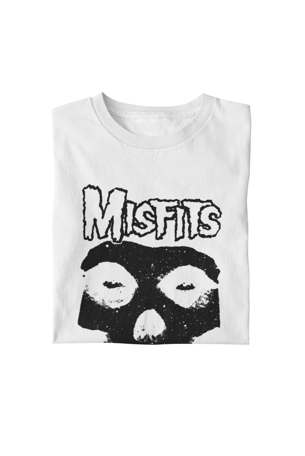 Misfits - Black Skull T-Shirt - White