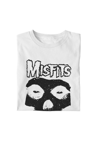 Misfits - Black Skull T-Shirt - White