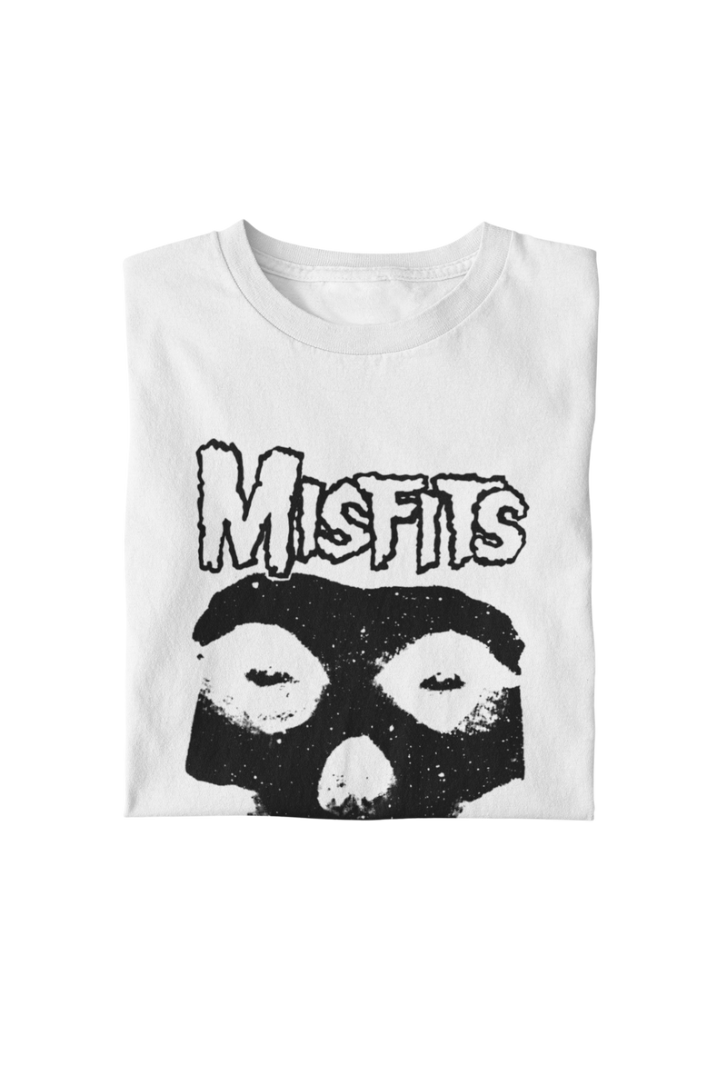 Misfits - Black Skull T-Shirt - White