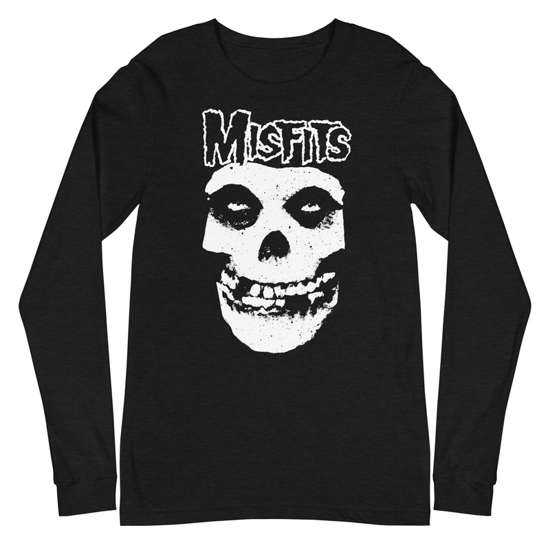 Misfits - Classic Skull Logo Long Sleeve T-Shirt - Black