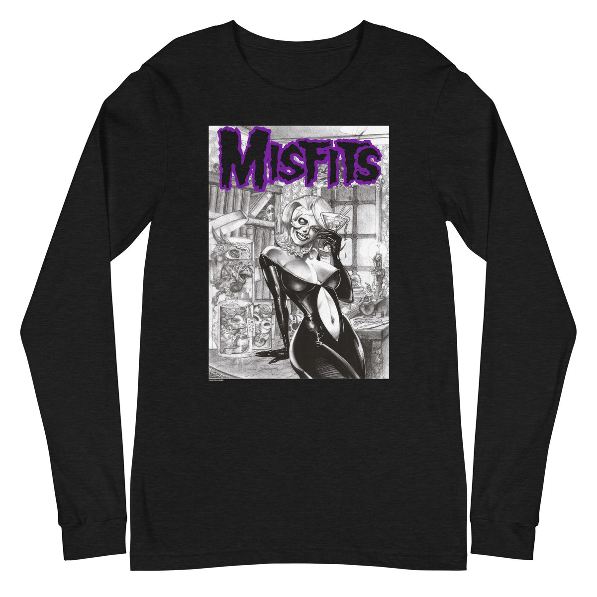 Misfits - Cocktail Dress Long Sleeve T-Shirt - Black