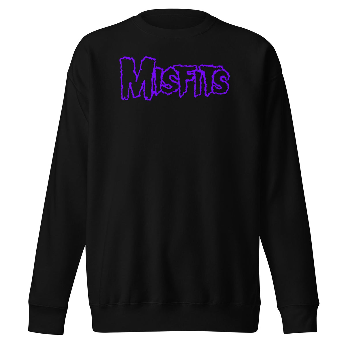 Misfits - Purple Drip Logo Sweatshirt - Black