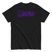 Misfits - Purple Drip Logo T-Shirt - Black