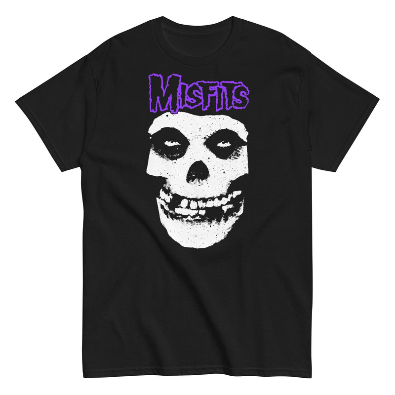 Misfits - Purple Skull T-Shirt - Black