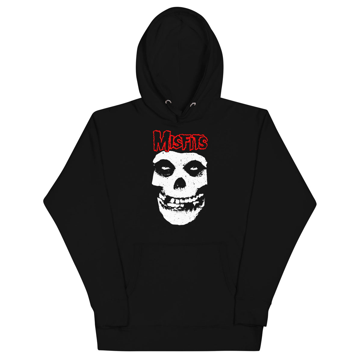 Misfits - Red Skull Hoodie - Black