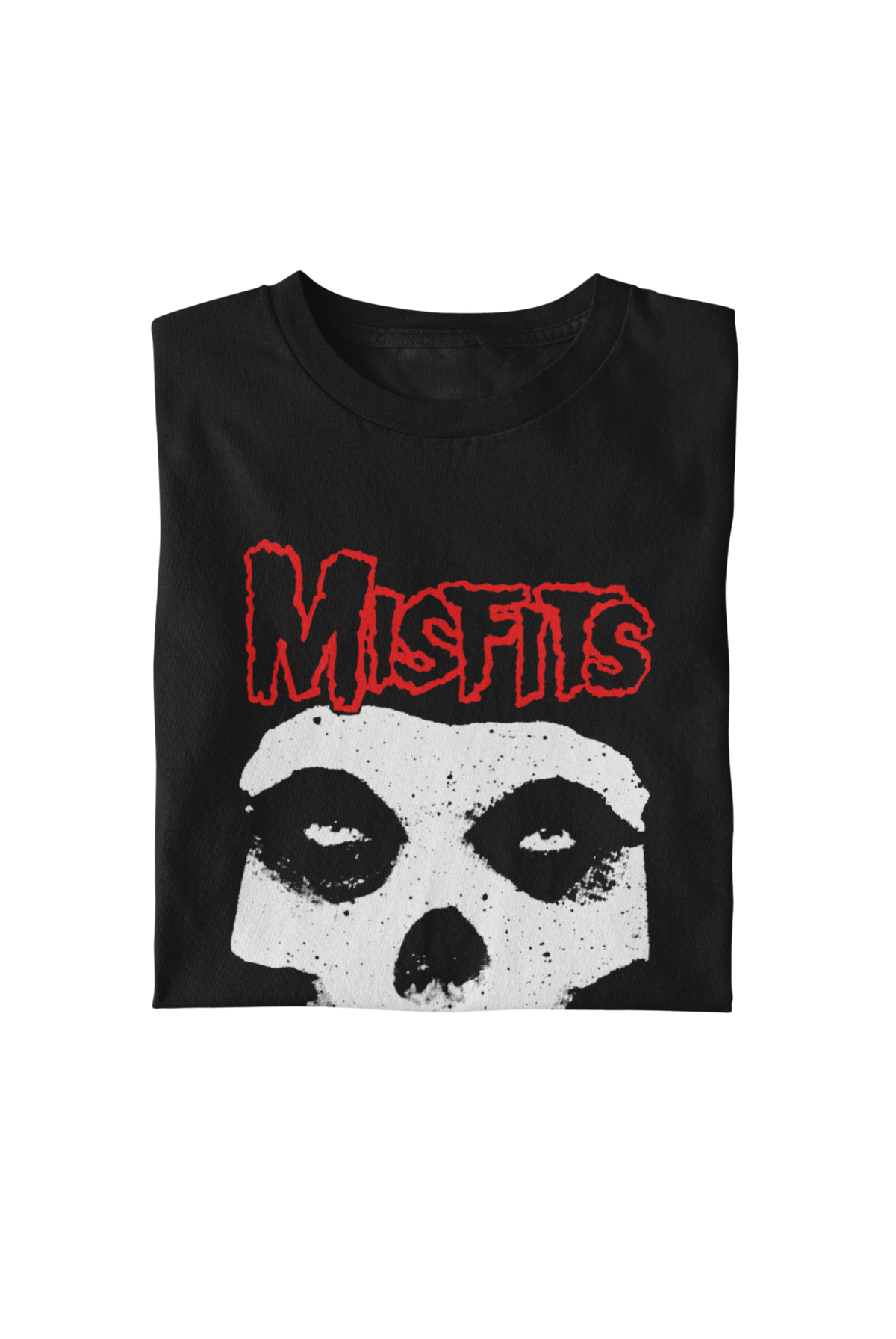 Misfits - Red Skull T-Shirt - Black