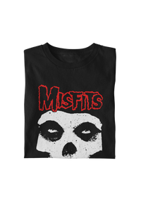 Misfits - Red Skull T-Shirt - Black