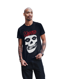 Misfits - Red Skull T-Shirt - Black