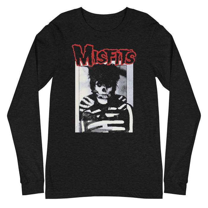 Misfits - Skull Hair Long Sleeve T-Shirt - Black