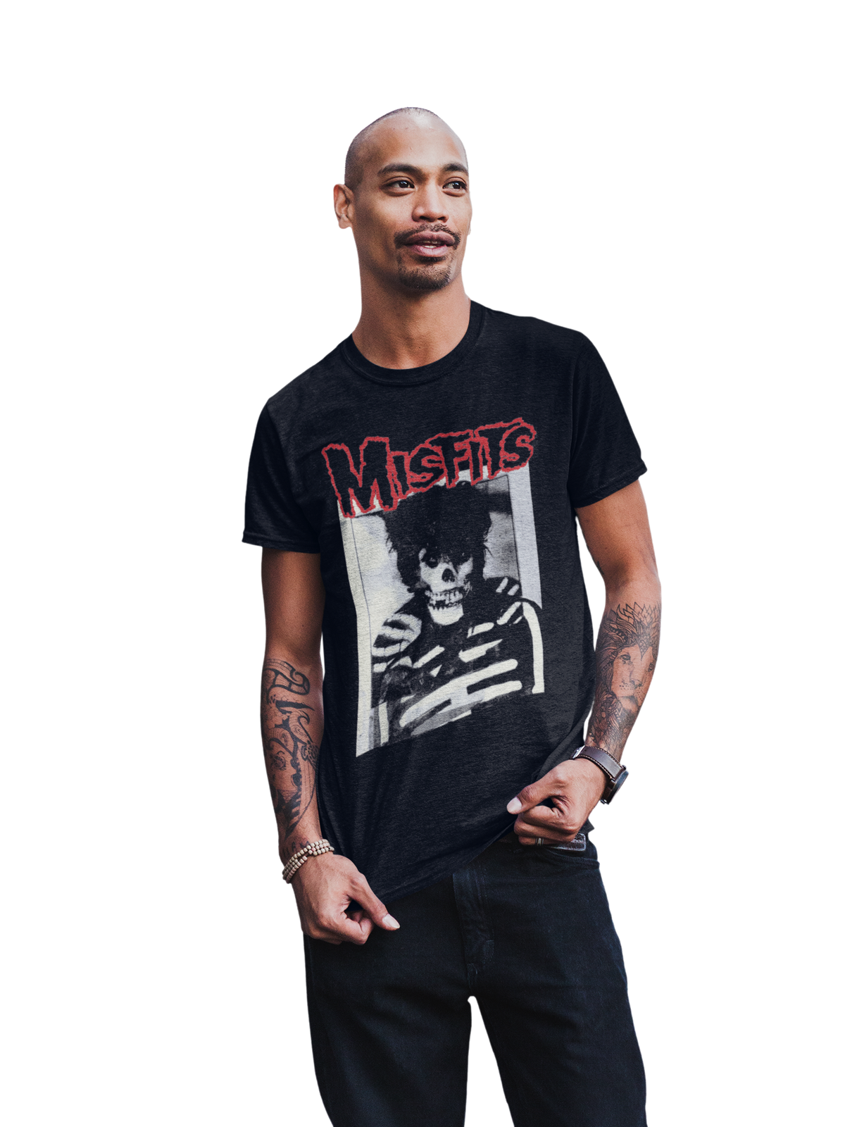 Misfits - Skull Hair T-Shirt - Black