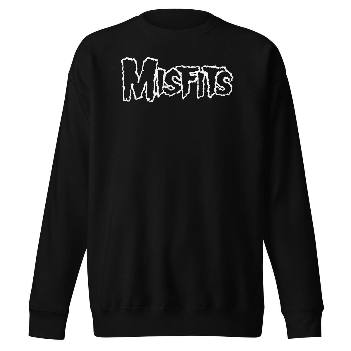 Misfits - White Drip Logo Sweatshirt - Black