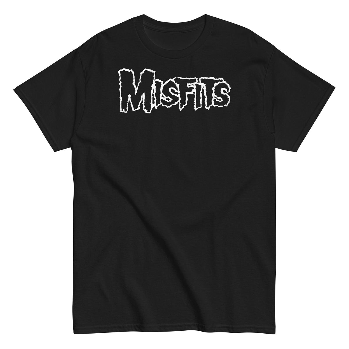 Misfits - White Drip Logo T-Shirt - Black