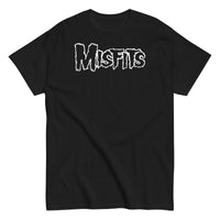 Misfits - White Drip Logo T-Shirt - Black