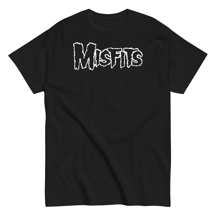 Misfits - White Drip Logo T-Shirt - Black