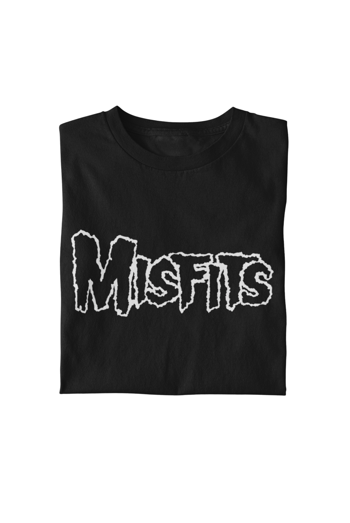 Misfits - White Drip Logo T-Shirt - Black