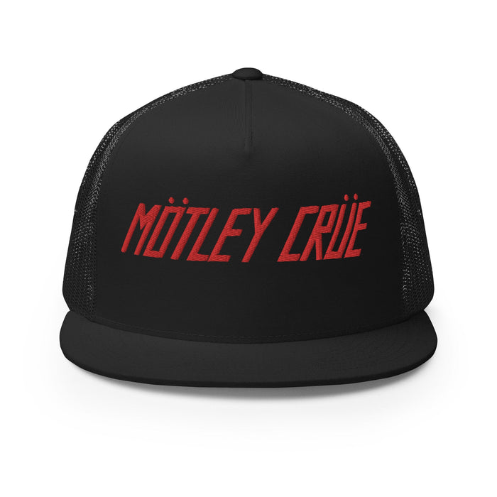 MerchMoment - Motley Crue Classic Logo Embroidered Trucker Hat -