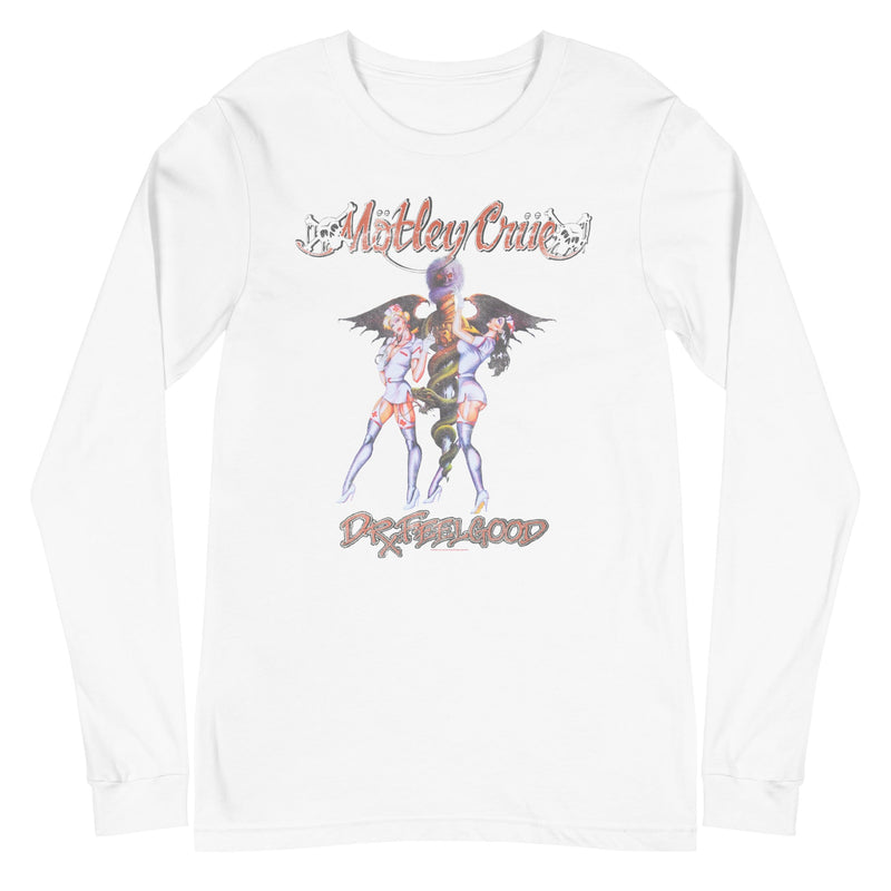 Motley Crue - Dr. Feelgood Long Sleeve T-Shirt - White