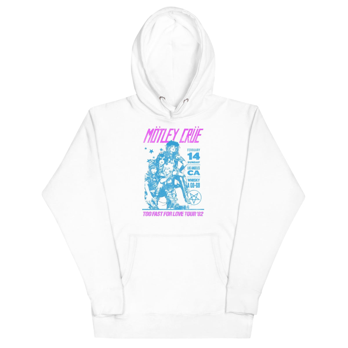 Motley Crue - Fast Love Hoodie - White