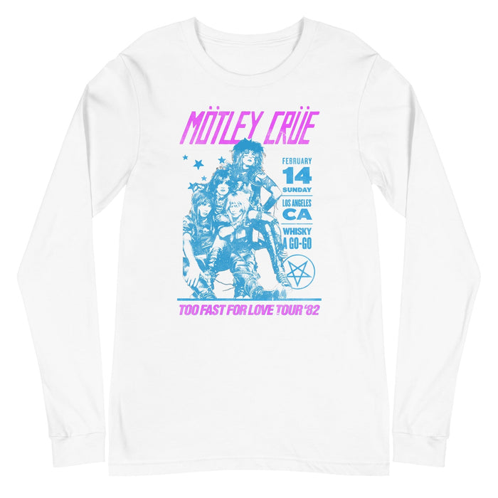 Motley Crue - Fast Love Long Sleeve T-Shirt - White