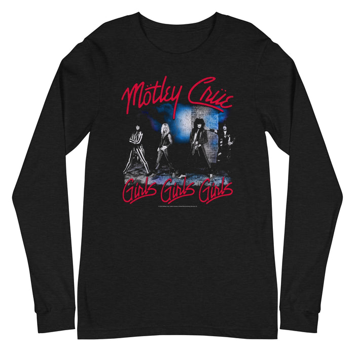 Motley Crue - Girls Girls Girls Long Sleeve T-Shirt - Black