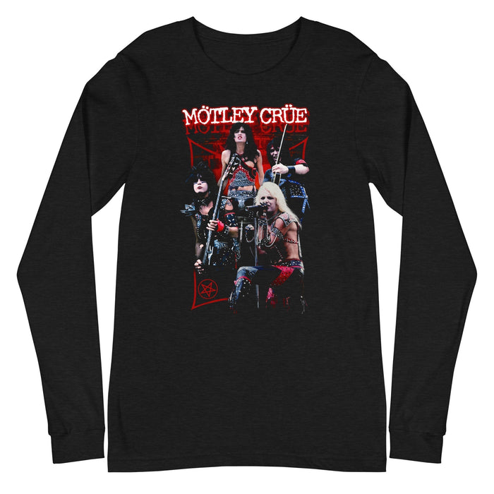 Motley Crue - Live Long Sleeve T-Shirt - Black