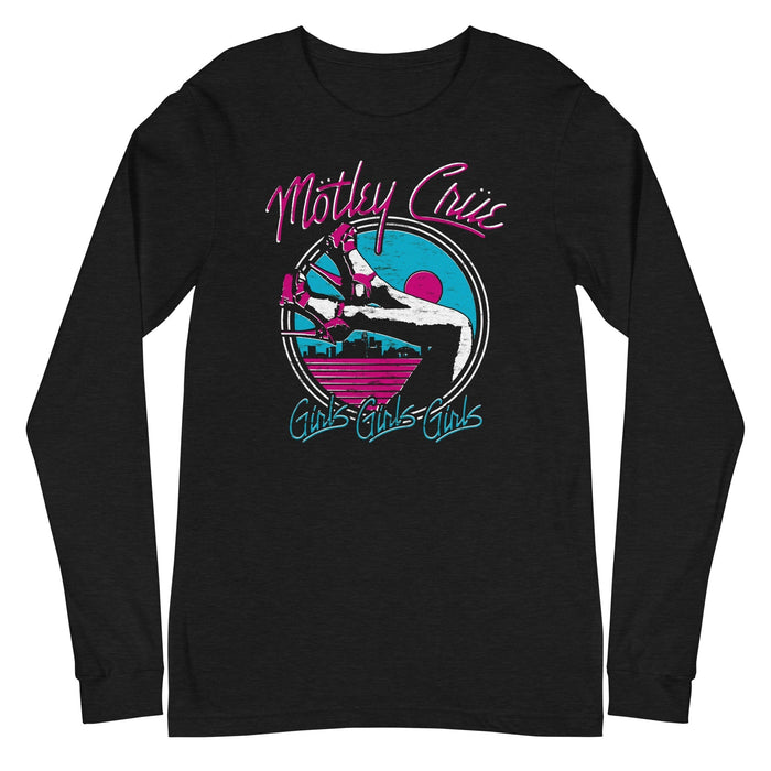 Motley Crue - Miami Girls Long Sleeve T-Shirt - Black