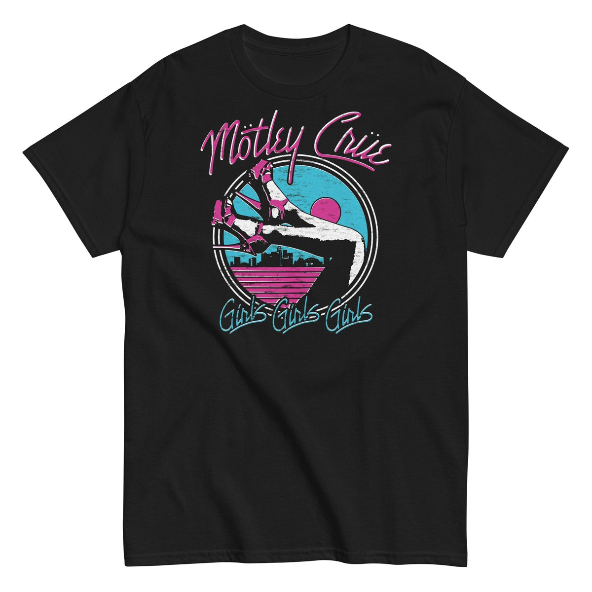 Motley Crue - Miami Girls T-Shirt - Black