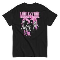 Motley Crue - Neon Pink T-Shirt - Black