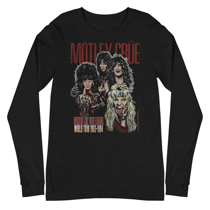 Motley Crue - Shout at the Devil Long Sleeve T-Shirt - Black