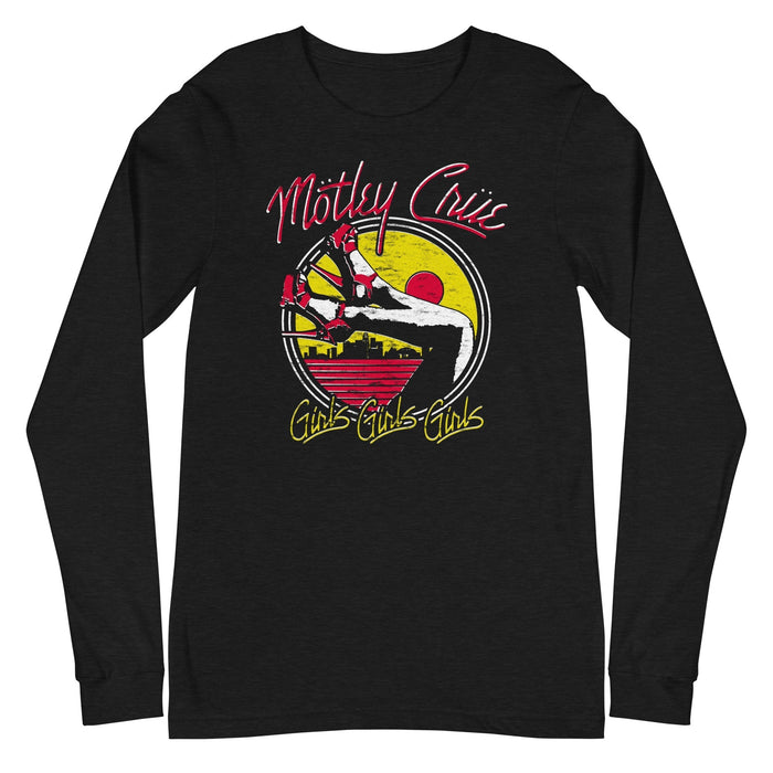 Motley Crue - Sunset Girls Long Sleeve T-Shirt - Black