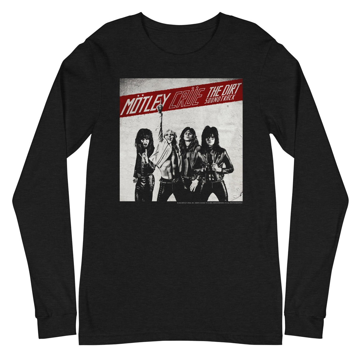 Motley Crue - The Dirt Cover Long Sleeve T-Shirt - Black