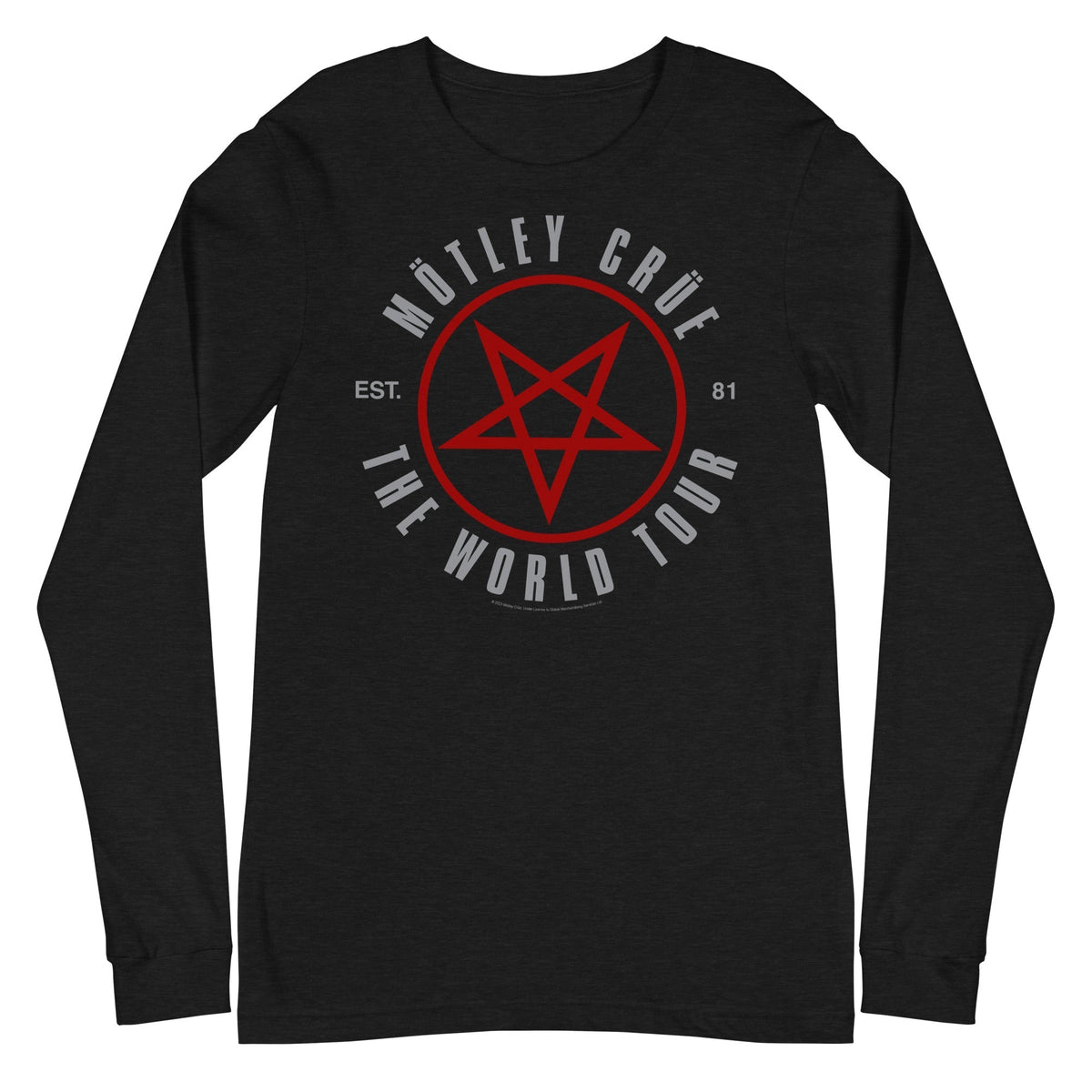 Motley Crue - The World Tour Long Sleeve T-Shirt - Black