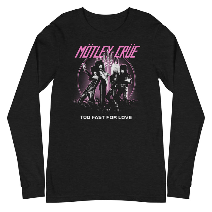 Motley Crue - Too Fast for Love Long Sleeve T-Shirt - Black