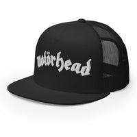 MerchMoment - Motorhead Arched Logo Embroidered Trucker Hat -