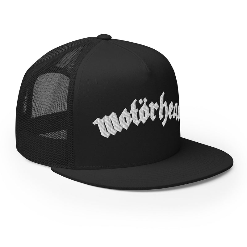 MerchMoment - Motorhead Arched Logo Embroidered Trucker Hat -