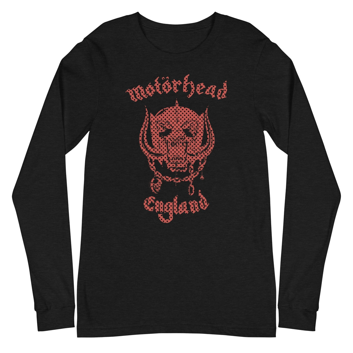 Motorhead - Checkered Warpig Long Sleeve T-Shirt - Black