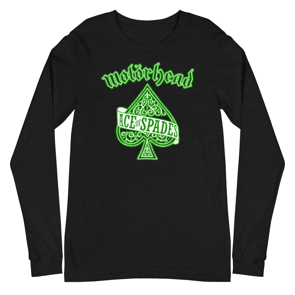 Motorhead - Green Ace Long Sleeve T-Shirt - Black